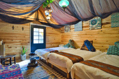 【グランピングテント】木のぬくもりに癒されるオリジナルテント