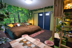 【恐竜ルーム】HEYAmping BLUE/プロジェクター付(2ベッド)(定員4名)