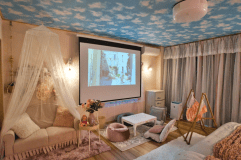 【ゆめかわお姫様ルーム】HEYAmping YELLOW/プロジェクター付(2ベッド)(定員4名)