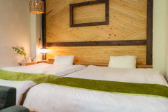 【スーペリアツイン】HEYAmping GREEN/プロジェクター付(2ベッド)(定員2名)