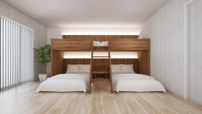 【無垢の木に包まれるシアター体験】HEYAmpingBunkaria/プロジェクター付き(定員6名)