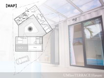 【UMInoTERRACE Hanare】館内MAP