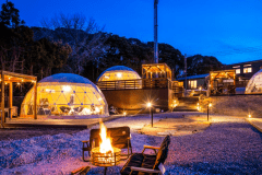 【快適ドームテント/素泊まり/一人当たり料金】雄大な太平洋の波音に抱かれるリゾートグランピング～シーサイドテラス鴨川～