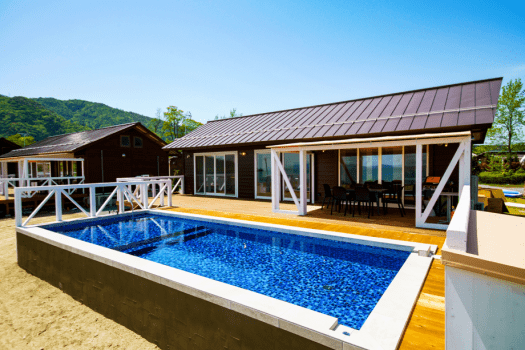 【素泊まり/コテージのお部屋限定ルームチャージ料金】雄大な琵琶湖を目前に望む、全室客室温泉付き、 体験型アウトドアリゾート～レイクサイドテラス琵琶湖～