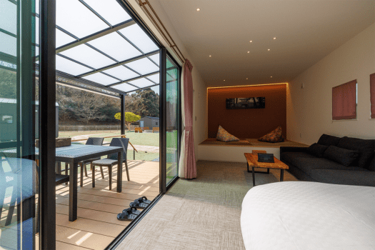 【期間限定｜ワンプレートBBQ&times;グランピング】手軽＆自由に楽しむ◆露天風呂付きプライベートステイ＜夕食付き＞