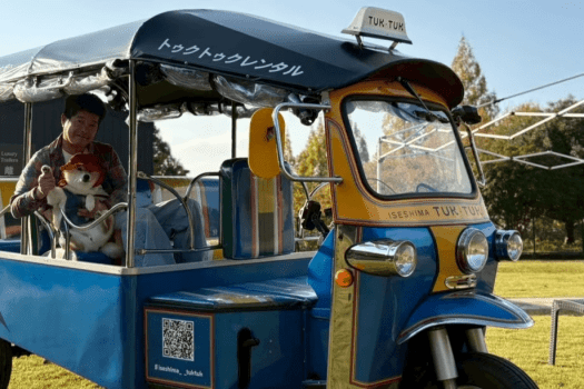 見た目もかわいいトゥクトゥクでアクティブに出かけよう！