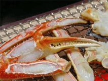 炭火で焼いたカニはまさに絶品！！(一例)