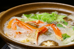 【冬の味覚・蟹プラン】蟹鍋と炭焼き蟹♪個室食（２食付）