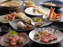 【春～から】海の幸とお肉も堪能！　丹後の地魚＆和牛陶板ステーキ（2食付）