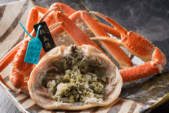 ゆで蟹（タグ付ずわい蟹）コース（11/8～3/31）