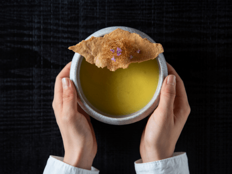 *【夕食（御椀）】天龍峡の情景を詠う漢詩に着想を得て、里山の恵みをまるごと頂く会席料理