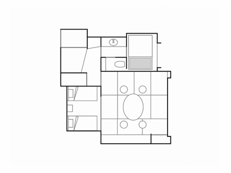 *【深山｜SINZAN】57平米・部屋食ダイニング・半露天風呂