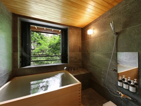 *【山紫｜SANSI】58平米・ダイニング・半露天風呂