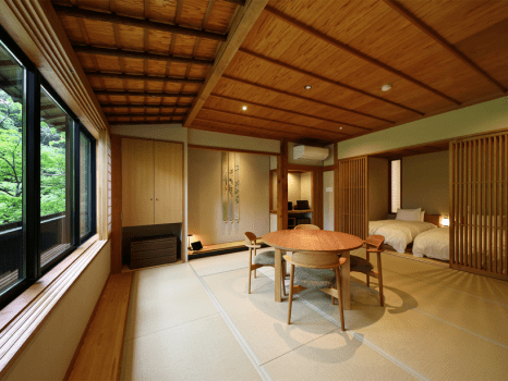 *【深山｜SINZAN】57平米・ダイニング・半露天風呂