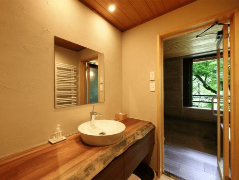 *【深山｜SINZAN】57平米・ダイニング・半露天風呂