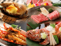 ■■Izu's 4 delicious kaiseki menus■＜Alfonsino, spiny lobster, abalone... Wagyu beef! ＞Large serving ♪ Eat all the Shimoda gourmet food