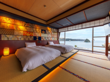 ■西館リニューアルルーム■6F NEOジャパネスク：着物・帯・切子等を設えた昭和ロマン×現代を物語るフロア