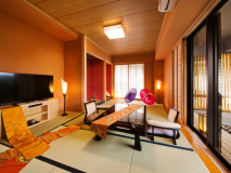 ■모던 돌 정원 첨부 ■ 일본식 방 42평방미터(3명)＜일본 정원측＞