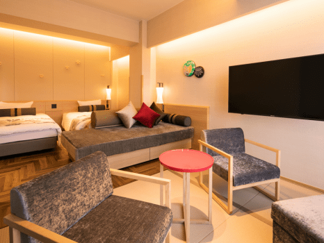 <Premium Room with Open-air Hot Spring Bath (Hatsune Type) *Exclusive lounge access and dinner at private dining room>