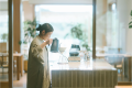 鼻をくすぐるコーヒーのいい香り。朝は丁寧に煎れた1杯のコーヒーから。［一例］