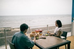 《素泊まり》　食材持ち込み自由　お部屋のアウトサイドデッキで自由に！海を見ながらBBQ♪
