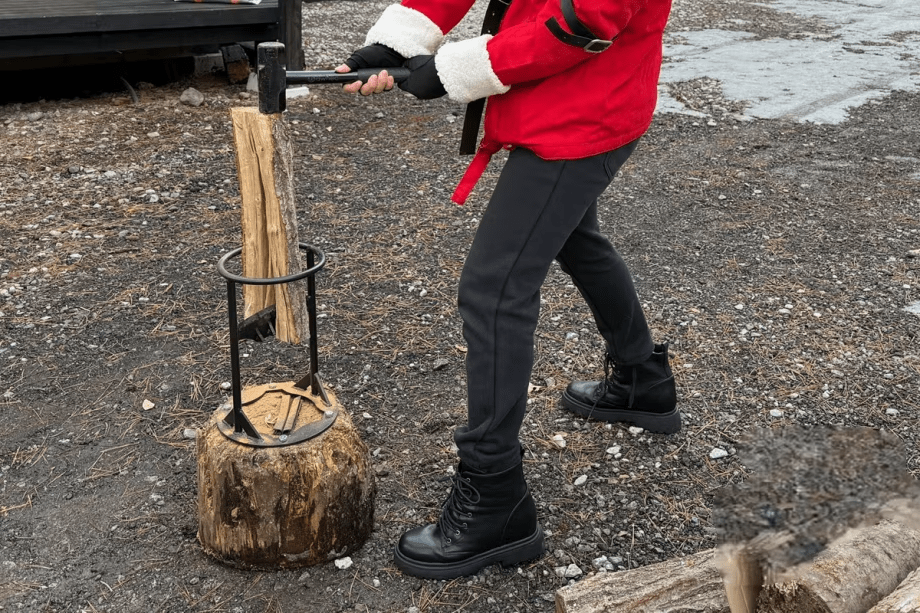 【星空×焚き火】冬のあったか体験プラン◆薪割り体験つき