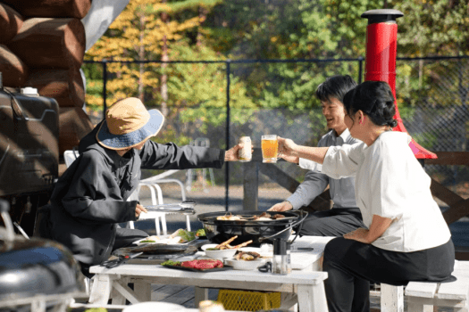 【人気No.1｜直前OK】雨でもBBQ＆焚き火できるコテージ｜レイトチェックアウト付