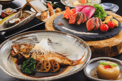 「歓ぶ美食」【のどぐろ料理と山形和牛のダブルメイン】～四季折々に、お部屋食でのんびりと美食を愉しむ。