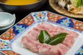 【山形産米の娘ぶたのしゃぶしゃぶ膳】肉質が柔らかくもっちりした味わいをご賞味下さい
