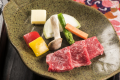 【蔵王牛陶板ステーキ】希少な蔵王のブランド牛を目の前で焼き上げる