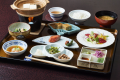【朝食一例】山形の炊き立ての美味しいお米を引き立たせる料理の数々。