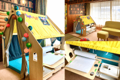 お絵描きし放題のキッズハウス 〜絵本フロアの絵本の中のお部屋〜