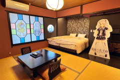 八咫ちゃんと泊まれるベッドルーム※男性2名だと気まずいベッド配置