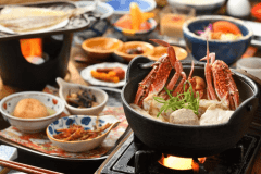 【1泊朝食】ワタリガニの味噌汁で目覚める加賀の朝◆夜は21時から夜なき蕎麦、早朝コーヒーも無料 【1泊朝食】ワタリガニの味噌汁で目覚める加賀の朝◆夜は21時から夜なき蕎麦、早朝コーヒーも無料
