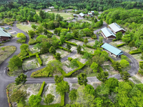 区画サイトAは電源付きのサイトです♪