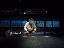 【鉄板焼き】鉄板料理竹彩ではお客様の目の前で調理する、宮崎の旬の食材をお楽しみ頂けます。