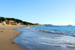 ゆうみサンセットビーチ。打ち寄せる波の音。吹き抜ける海風。