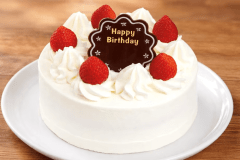 アニバーサリーケーキ(※写真は5号サイズのケーキです。プランでお出しするケーキは4号サイズです。)