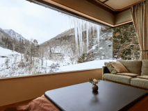 Japanese-style Room with Private Semi-Open-Air Hot Spring Bath and Mt. Tanigawa View (10 + 4.5 Tatami)