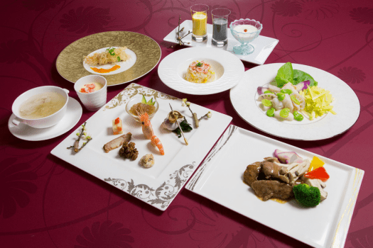 ＜中華コース【寿】＞【大海老・栃の木黒牛サーロイン】を堪能♪＜料理長特製中華コース＞★公式HP予約で2大特典付★