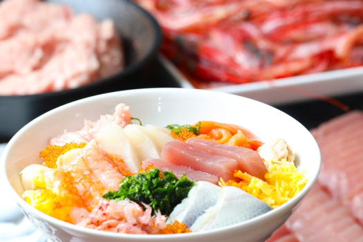 【サマーバイキング】人気のよくばり丼やステーキ・天ぷらも食べ放題♪＜「スカイホール」和洋バイキング＞★公式HP予約で3大特典付★