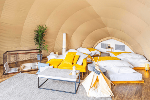 【バレンタインプラン】＜1日2組限定＞3大特典付き✨スイーツ＆シアターで特別な日を楽しむSweet Valentine 💝【選べるお食事】REST GLAMPING