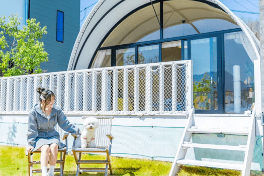 ■ドッグランコクーン■ペット可🐾＜44㎡＞-コクーンテント・プライベートドッグラン付-