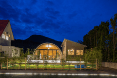 ■アイランドドーム■＜38㎡＞-7Mドームテント・ファイヤーピット付き-ペット不可