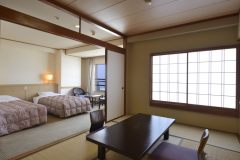 禁煙【天水スタンダード和洋室◎海側】ツインベッド＋7.5畳