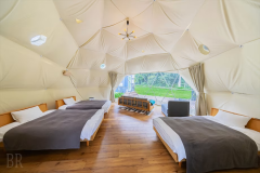 【フォレストドーム】3ベッド・7Mドームテント～大自然を満喫する1棟貸切プライベート空間～