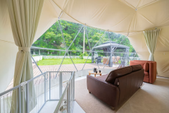 【ドッグランドーム】3ベッド・7Mドームテント～愛犬OK。富士宮市初の専用ドッグラン付き～