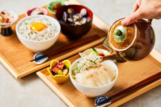 【朝食】海鮮茶漬け