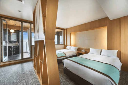 【禁煙】中央館エグゼクティブスイート515「オーシャンビュー半露天風呂付」