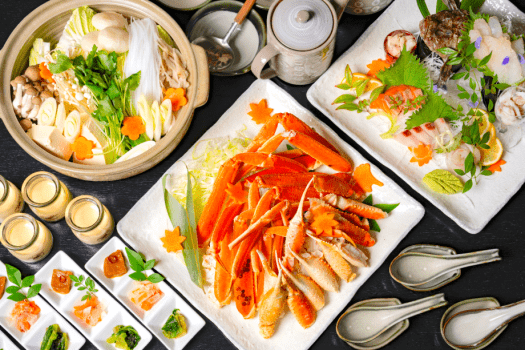 【冬季限定！】『ズワイ蟹鍋』と『鮮魚のお造り盛り合わせ』プラン